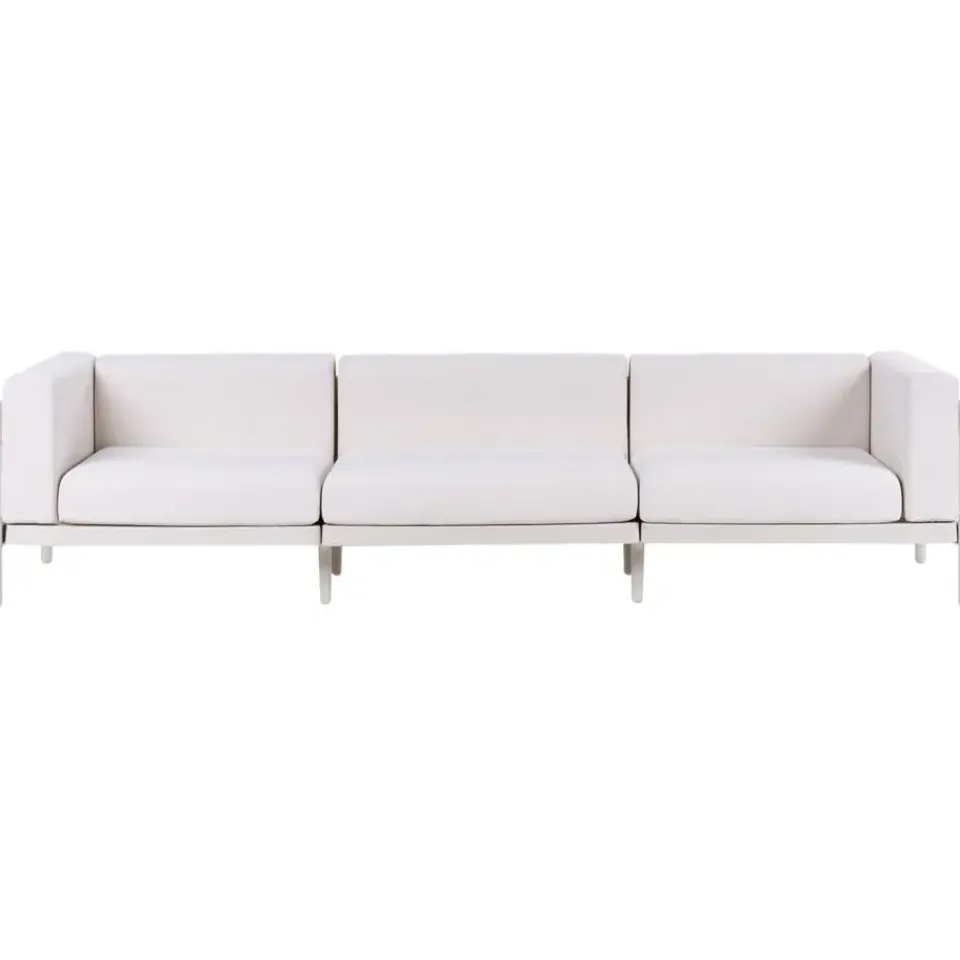 Leen Bakker FERRETTI - Tuinbank 3-zits - Lichtbeige - Synthetisch New