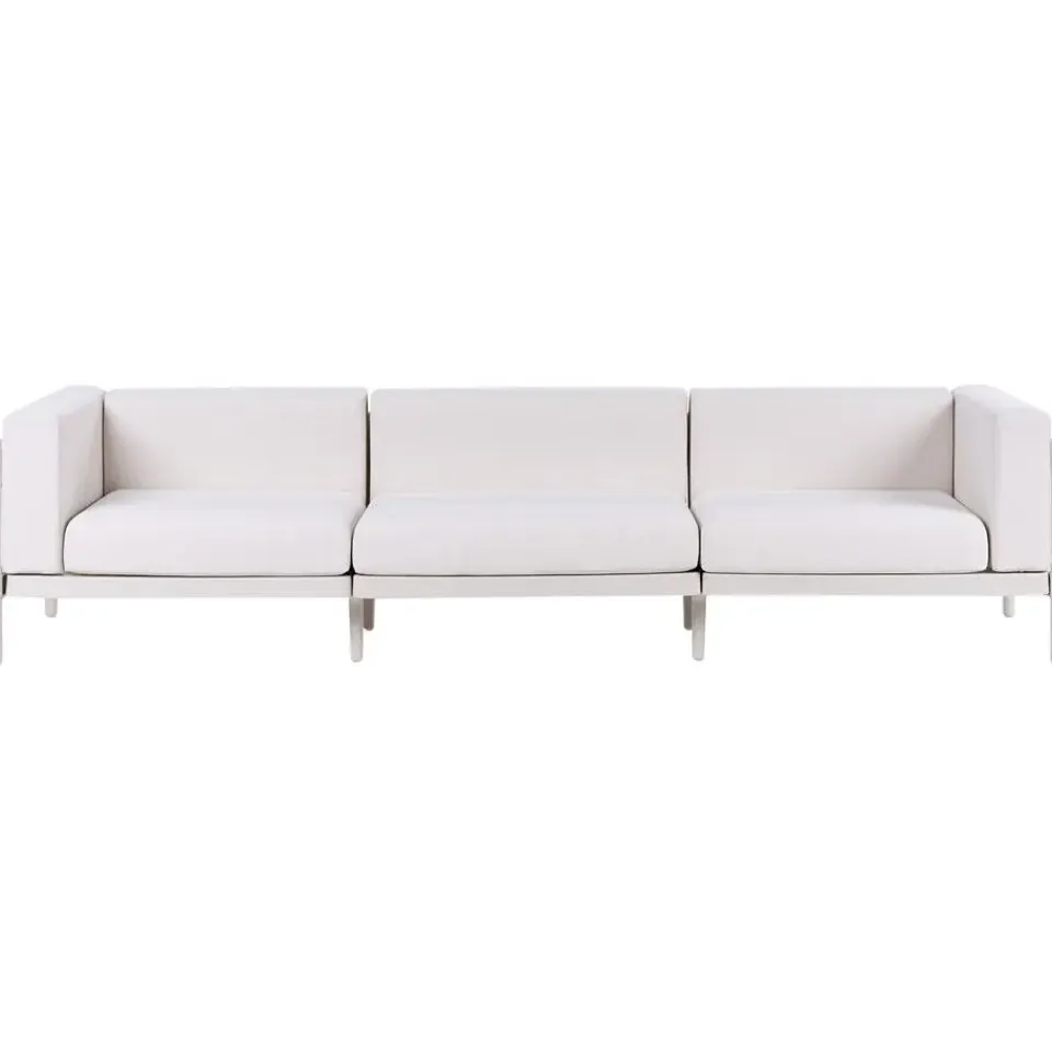 Leen Bakker FERRETTI - Tuinbank 3-zits - Lichtbeige - Synthetisch New