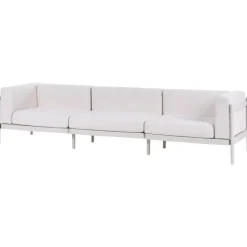 Leen Bakker FERRETTI - Tuinbank 3-zits - Lichtbeige - Synthetisch New