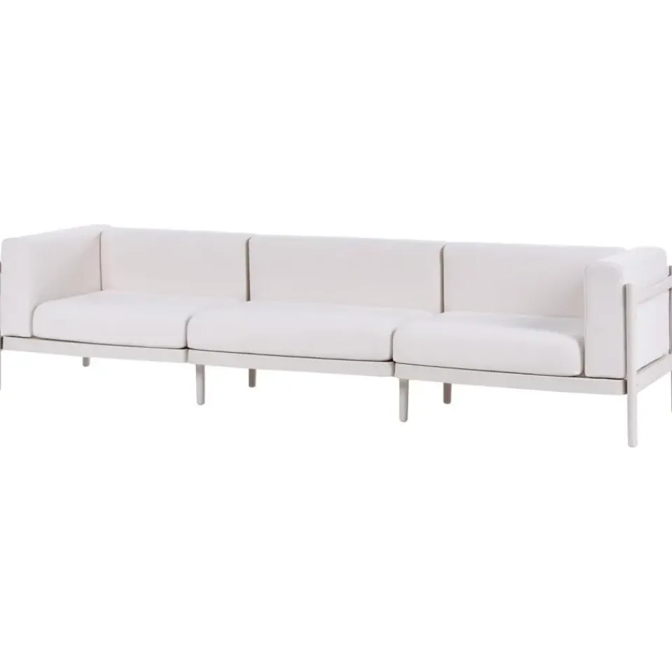 Leen Bakker FERRETTI - Tuinbank 3-zits - Lichtbeige - Synthetisch New