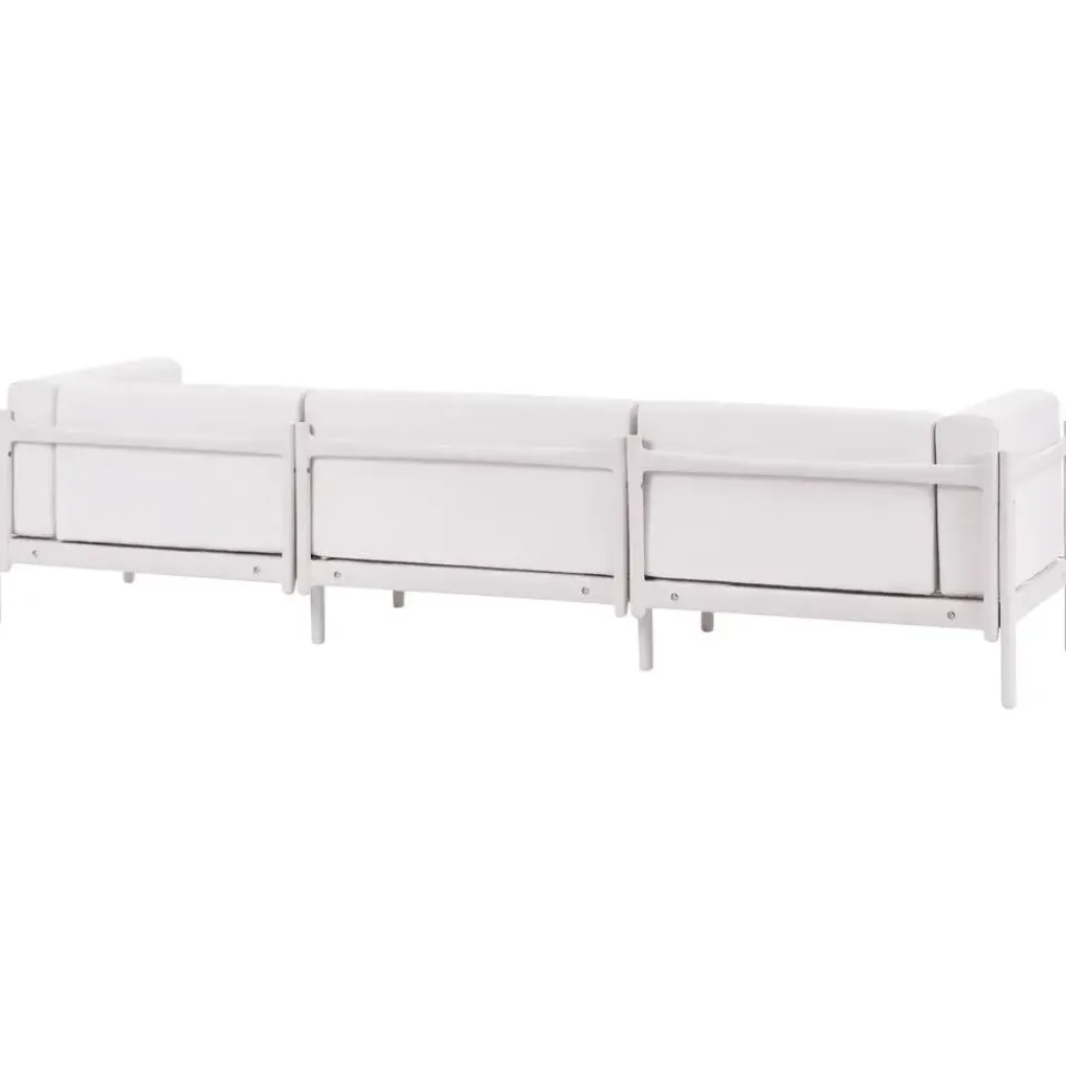 Leen Bakker FERRETTI - Tuinbank 3-zits - Lichtbeige - Synthetisch New