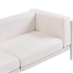 Leen Bakker FERRETTI - Tuinbank 3-zits - Lichtbeige - Synthetisch New