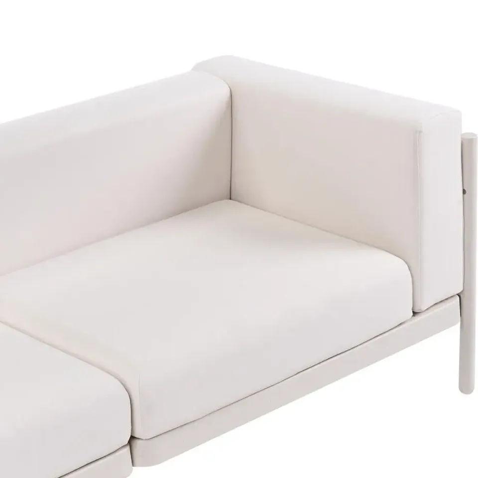 Leen Bakker FERRETTI - Tuinbank 3-zits - Lichtbeige - Synthetisch New