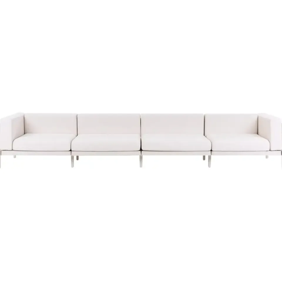 Leen Bakker FERRETTI - Tuinbank 4-zits - Lichtbeige - Synthetisch New