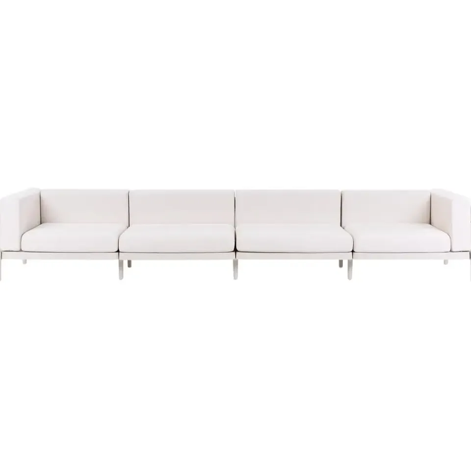 Leen Bakker FERRETTI - Tuinbank 4-zits - Lichtbeige - Synthetisch New