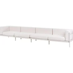 Leen Bakker FERRETTI - Tuinbank 4-zits - Lichtbeige - Synthetisch New