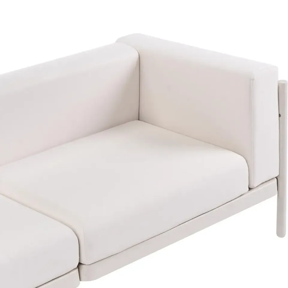 Leen Bakker FERRETTI - Tuinbank 4-zits - Lichtbeige - Synthetisch New