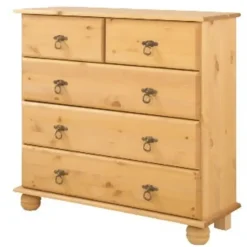 Loft24 Finca - Ladekast met 3+2 deuren in gebeitst gewaxt dennenhout