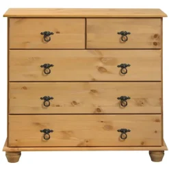 Loft24 Finca - Ladekast met 3+2 deuren in gebeitst gewaxt dennenhout