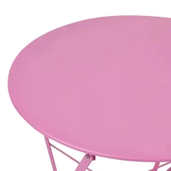 Beliani FIORI - Bistroset voor 2 - Roze - Staal Outlet