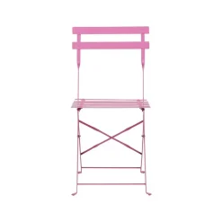 Beliani FIORI - Bistroset voor 2 - Roze - Staal Outlet