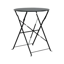 Beliani FIORI - Bistroset voor 2 - Zwart - Staal New