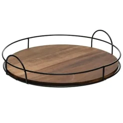 5five Dienblad/serveerblad Bilbao - Acacia hout - D34 cm