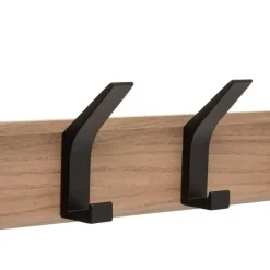 5five Kapstok - 4 ophang haken - RVS - bruin/zwart - 45 x 10 cm Online