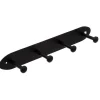 5five Kapstok rek voor wand/muur - zwart - 4 ophanghaken - B35 cm Sale