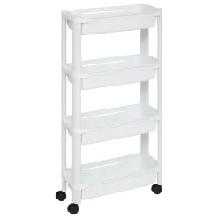 5five Keuken/badkamer trolley 4 laags - 37 x 15 x 79 cm - wit Best