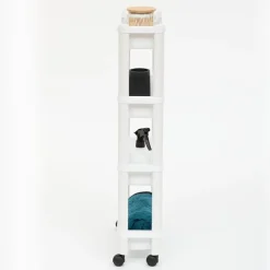 5five Keuken/badkamer trolley 4 laags - 37 x 15 x 79 cm - wit Best
