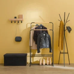 5five Kledingrek - dubbele stang - metaal - 82 x 50 x 153 cm Discount