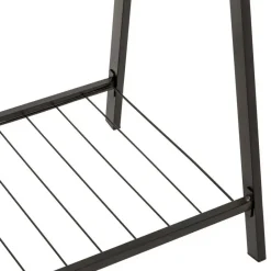 5five Kledingrek met dubbele stang - rvs - zwart - 98x42x145 cm Discount