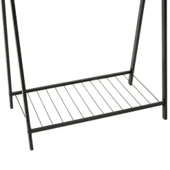 5five Kledingrek met dubbele stang - rvs - zwart - 98x42x145 cm Discount