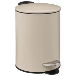 5five kleine pedaalemmer - metaal - beige - 3L - 16 x 25 cm Best