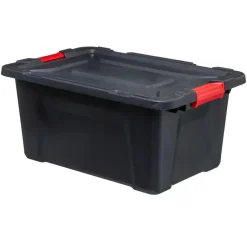 5five opbergbox/opbergkrat - 100 Liter - zwart - kunststof New