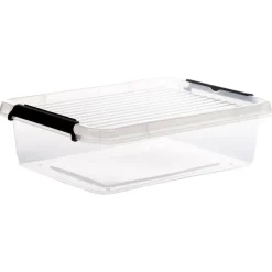 5five Opbergkist met deksel - Clip Box - 8,5L - 39x29x12 cm Discount