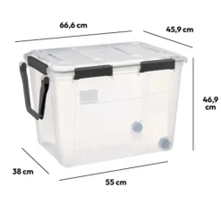 5five Opbergkist met deksel - Protect - 100L - 67x46x47 cm Clearance