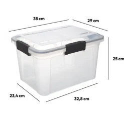 5five Opbergkist met deksel - Protect - 18L - 38x29x25 cm Discount