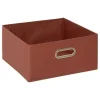 5five Opbergmand/kastmand - terracotta - linnen - 14l Online