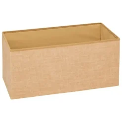 5five Poef/hocker - opbergbox - beige - PU/MDF - 38 x 76 cm New