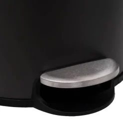 5five Prullenbak/pedaalemmer Bamboe - zwart - 30L - 38 x 29 x 60 cm Best