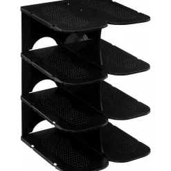 5five Schoenenrek - stapelbaar - zwart - 27 x 25 x 38 cm New