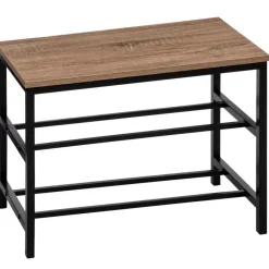 5five Schoenenrek/kastje - zwart/bruin - 6 paar schoenen - metaal Hot