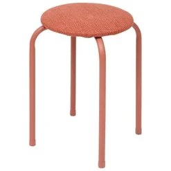 5five Stapelbaar zit krukje - metaal/polyester - roze New