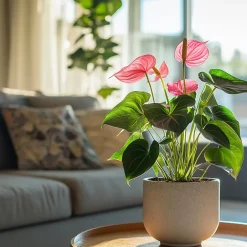 Plant in a Box Flamingoplant - Anthurium 'Sweet Dream' - Hoogte 35-45cm - ø12cm Outlet