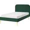 Leen Bakker FLAYAT - Eenpersoonsbed - Donkergroen - 120 x 200 cm - Fluweel Best