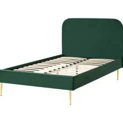 Leen Bakker FLAYAT - Eenpersoonsbed - Donkergroen - 120 x 200 cm - Fluweel Best