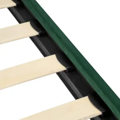 Leen Bakker FLAYAT - Eenpersoonsbed - Donkergroen - 120 x 200 cm - Fluweel Best