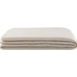 Leen Bakker Fleeceplaid Basic - beige - 125x150 cm