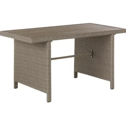 Beliani FONTI - Loungeset voor 5 - Natuurlijk - PE rotan New