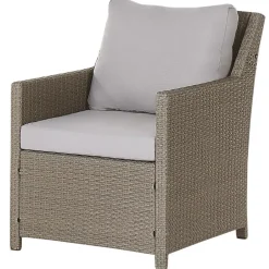 Beliani FONTI - Loungeset voor 5 - Natuurlijk - PE rotan New