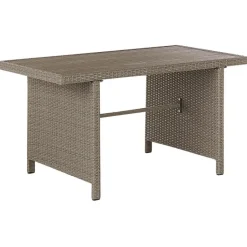 Beliani FONTI - Loungeset voor 5 - Natuurlijk - PE rotan New