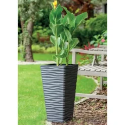 Form Plastic Plantenpot - kunststof - antraciet - D40 x H75 cm Hot