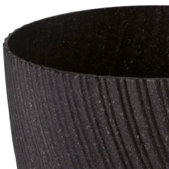 Form Plastic Plantenpot - kunststof - zwart - D17 x H14 cm Best