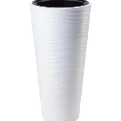 Form Plastic Plantenpot rond - kunststof - wit - D35 x H69 cm Outlet