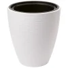 Form Plastic Plantenpot/bloempot - kunststof - wit - D30 x H32 cm
