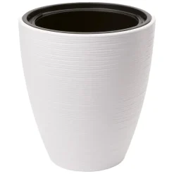 Form Plastic Plantenpot/bloempot - kunststof - wit - D30 x H32 cm