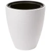 Form Plastic Plantenpot/bloempot - kunststof - wit - D40 x H32 cm New