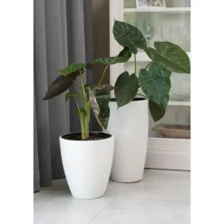 Form Plastic Plantenpot/bloempot - kunststof - wit - D40 x H32 cm New